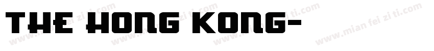 THE HONG KONG字体转换
